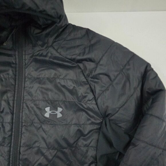 Under Armour active hybrid Storm Hooded Jacket Black Loose Fit Small 1378503 - Picture 2 of 11